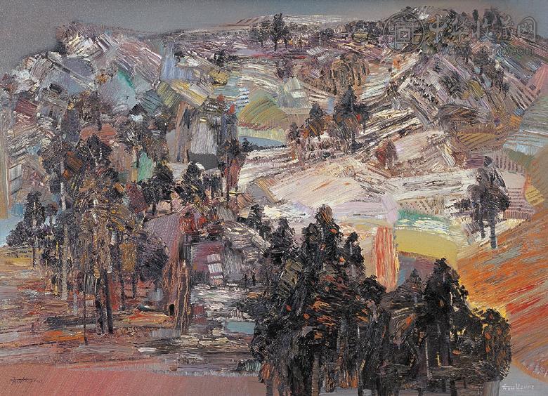 黄润生 2003年作 高原之三 油画布