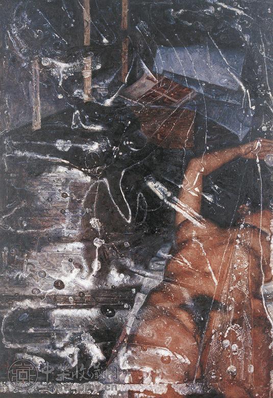 石冲 2002年作 无题之三 布面 油画