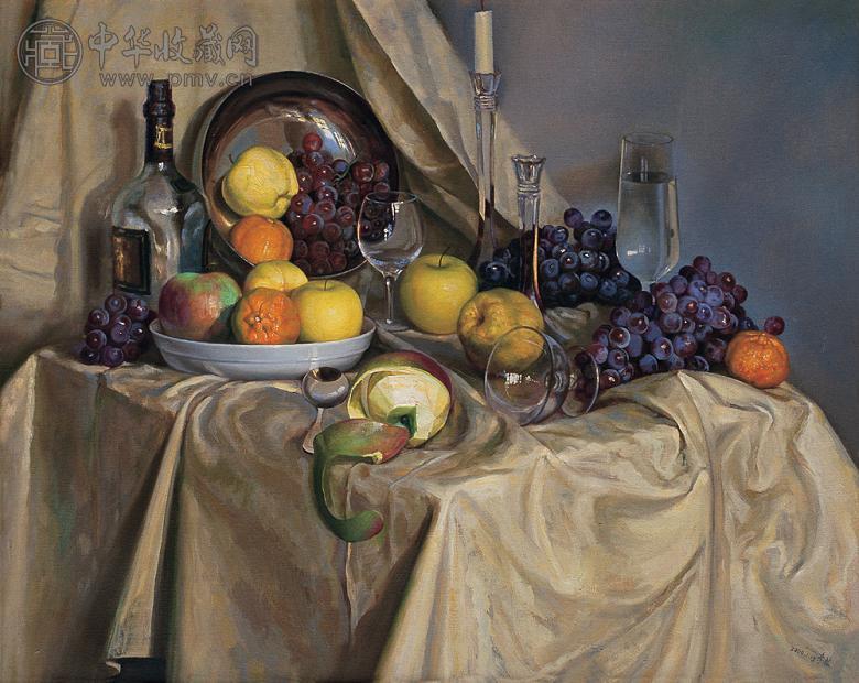 李松 2000年作 静物·不锈钢系列之二 布面油彩