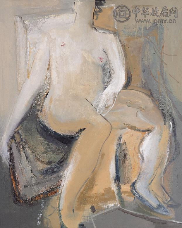 唐勇刚 女人体 布面 油画