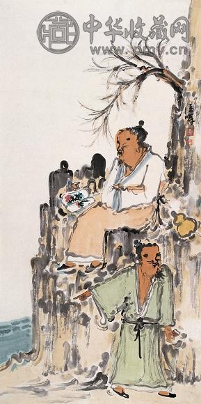 王晓辉 2004年作 高士图 镜心 设色纸本