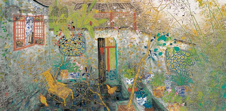 方向 2005年作 余荫山房 镜心 设色纸本