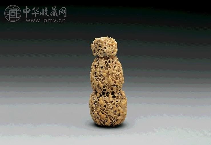 清 象牙葫芦形鼻烟壶