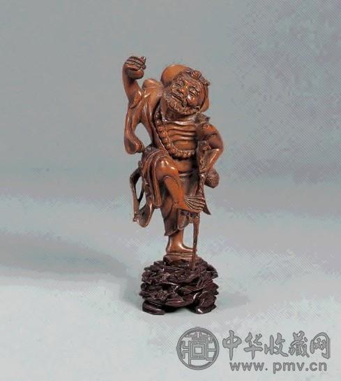 清 黄杨木雕铁拐李 一件