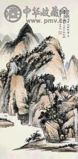 现代 吴湖帆 山水 轴