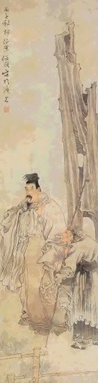 清 任伯年 人物 轴