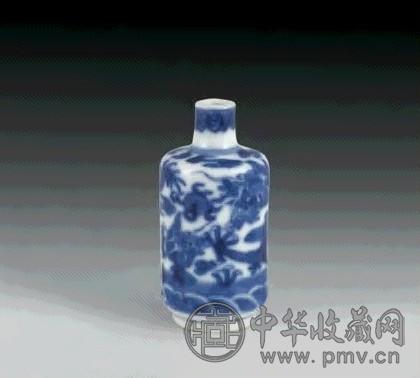 清 青花云龙鼻烟壶