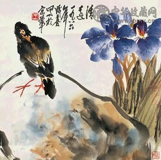 王成喜 1986年作 清远 立轴 设色纸本