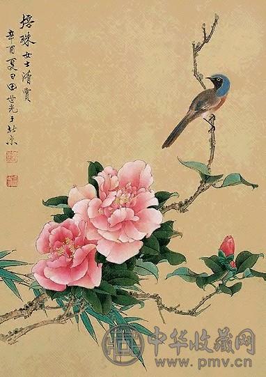 近现代 田世光 花鸟 镜心
