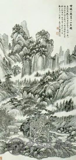 冯超然 现代 山水 轴