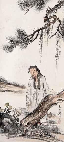 人物 镜心 设色纸本