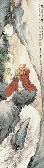 王鹤 无量寿佛 立轴