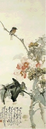 近现代 赵少昂 花鸟 轴
