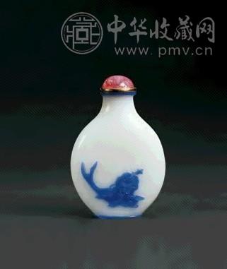 清代蓝色套料鼻烟壶收藏资讯|艺术家|书画家|书画名人|书法家-中华收藏网
