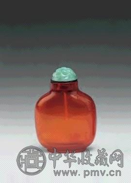 清中期 琥珀素鼻烟壶