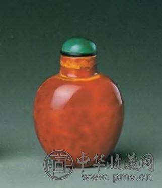 清中期 仿雄黄料鼻烟壶