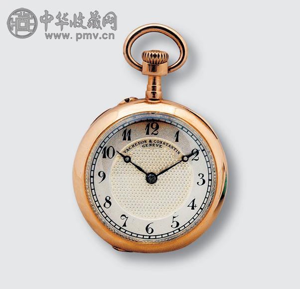 瑞士 VACHERON CONSTANTIN 18K玫瑰金壳开面怀表