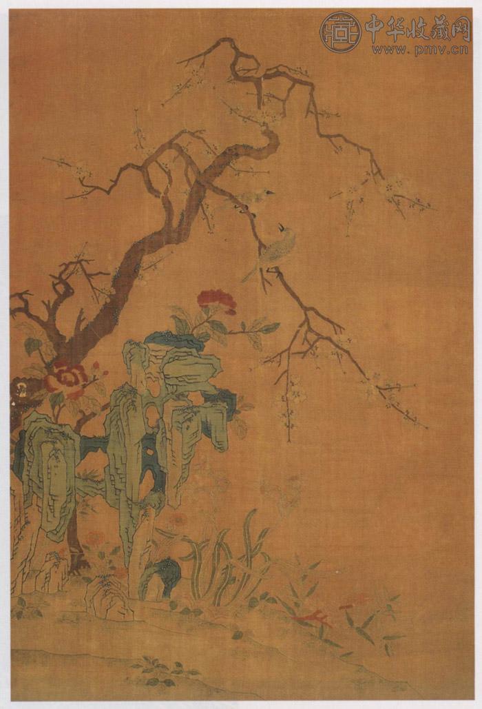 清初 缂丝花鸟