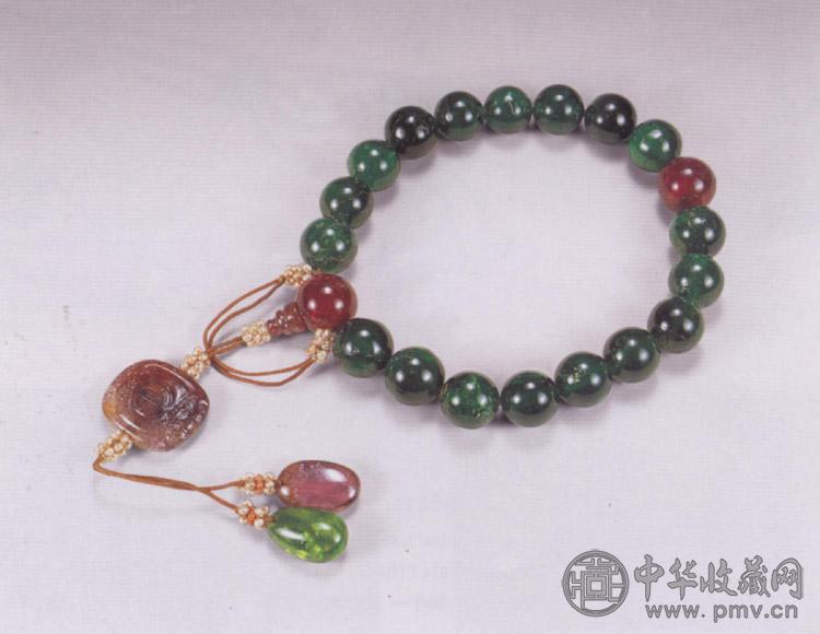 清 绿碧玺手串(18粒)