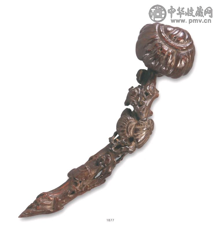 清早期 犀角雕灵芝如意 收藏资讯|艺术家|书画家|书画名人|书法家-中华收藏网