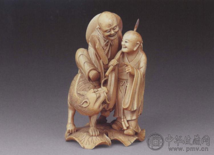 清中期 象牙雕人物摆件