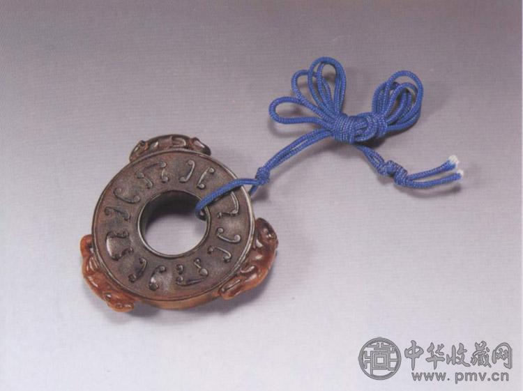 清 犀角三鼠珮
