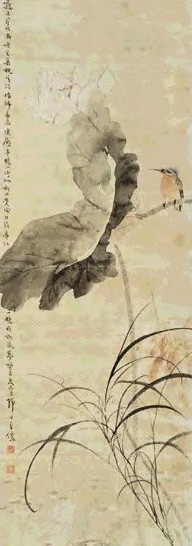 王伟 花鸟 立轴 纸本