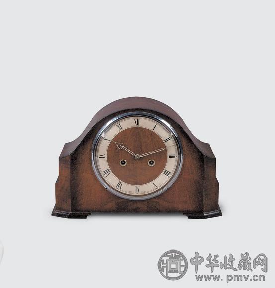 英国 SMITHS 两眼木壳座钟