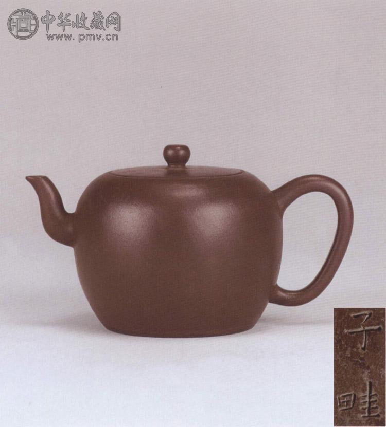 清 紫砂圆珠壶