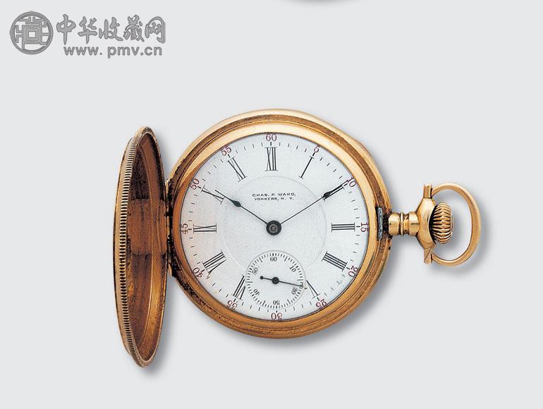 14K金壳小三针怀表