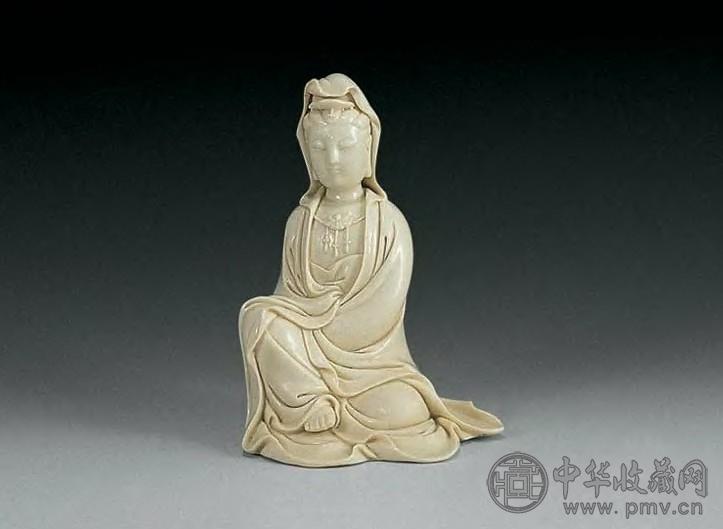 清晚期 德化窑观音坐像