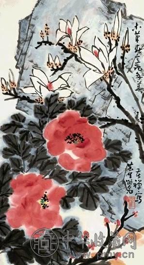 近现代 李苦禅 花卉 镜心