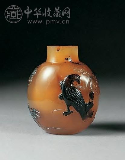 清中期玛瑙英雄独立鼻烟壶收藏资讯|艺术家|书画家|书画名人|书法