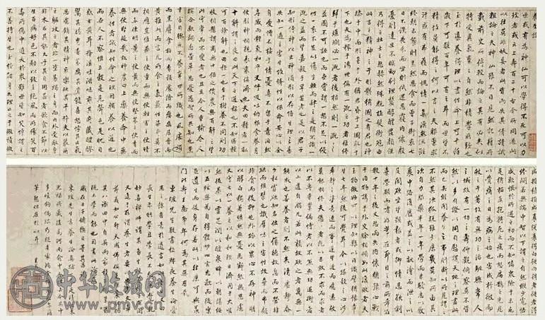 明 董其昌 行书养生论 卷