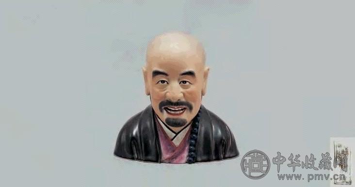 民国 窑彩弘一法师头像(1件)