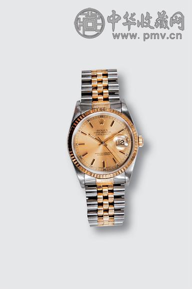 瑞士 ROLEX 金刚壳三针单历手表