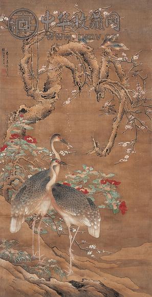 陈星 花鸟 立轴 绢本