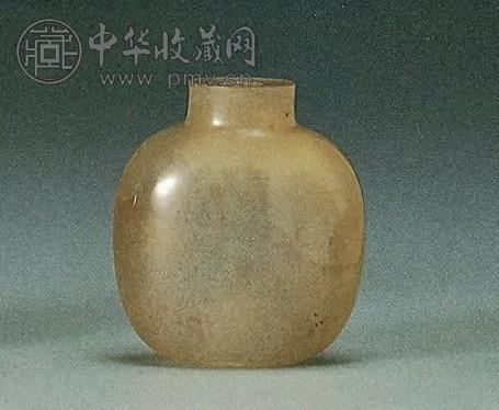 清 玛瑙素鼻烟壶