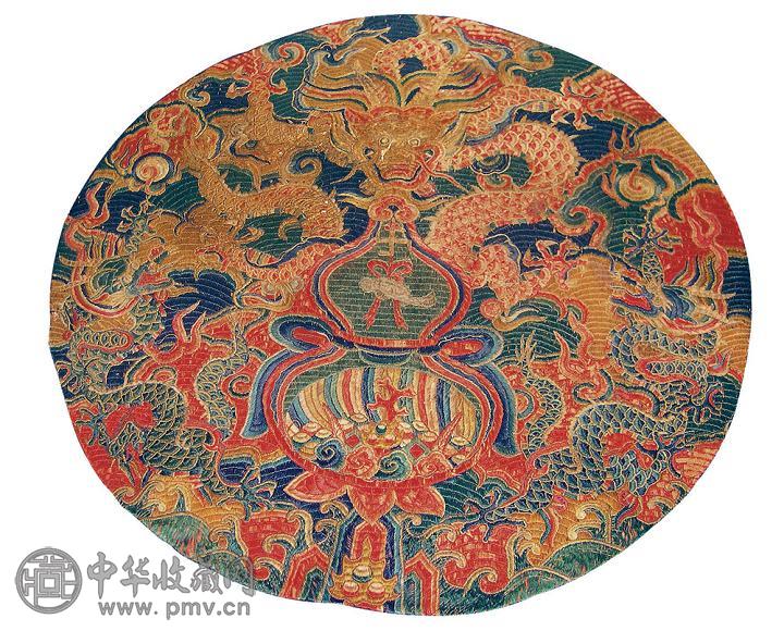 明万句 满绣江山万代龙纹圆补