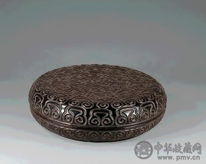 明中期 剔犀云纹图攒盒