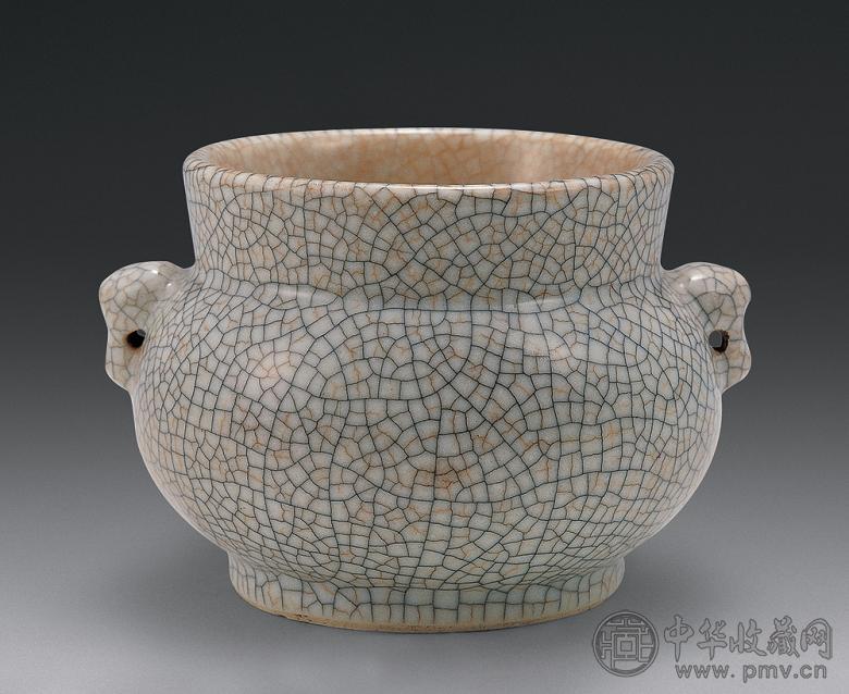 清光绪 哥窑双耳炉