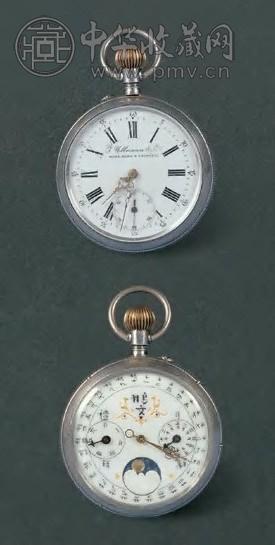 1880年 银壳双星辰鸟利文自动挂表