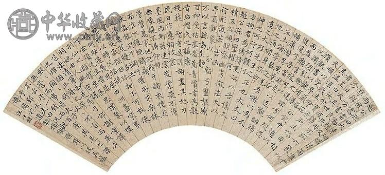 清 汪士鋐 楷书 扇面