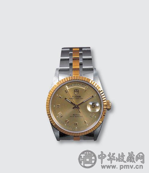 瑞士 TUDOR 金钢双历自动三针手表