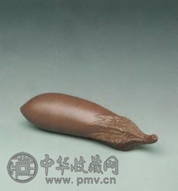 清 紫砂茄子小摆件