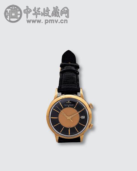 瑞士 JAEGER-LECOULTRE 14K金前圈单历手表