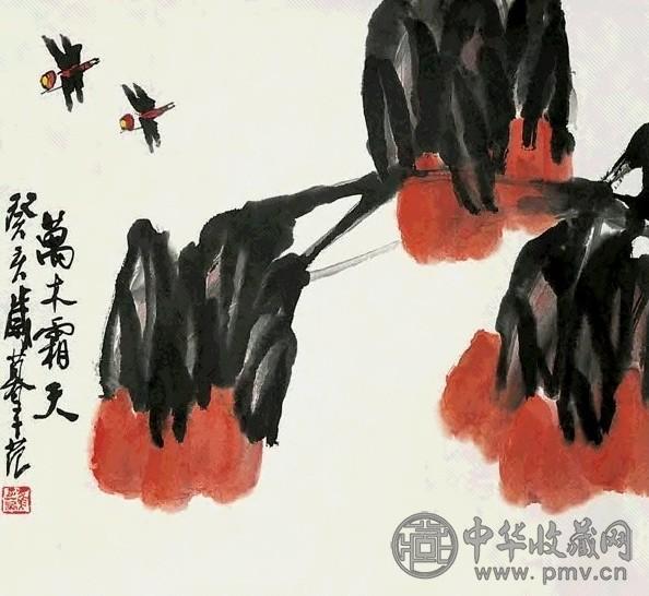 当代 崔子范 万木霜天 镜心