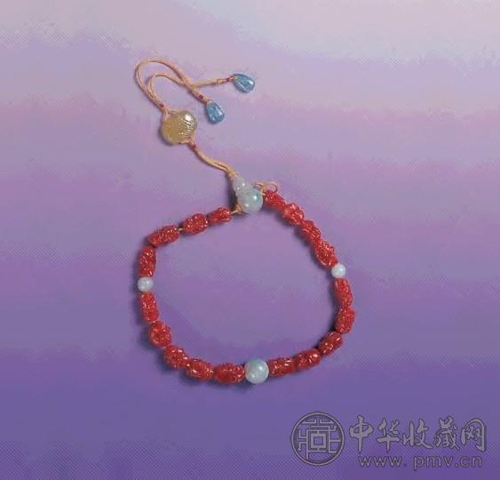 珊瑚雕十八罗汉手串