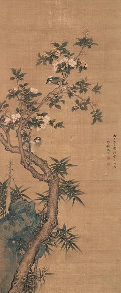 沈铨(款) 玉堂白头 立轴 绢本