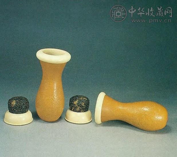 民国 匏模蝈蝈葫芦(2件)